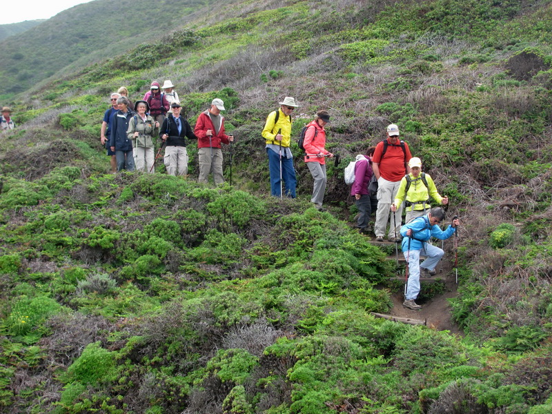 on the trail