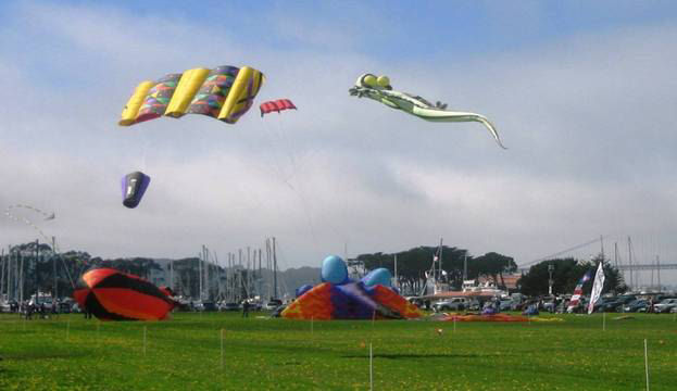 kites at Chrissey Field