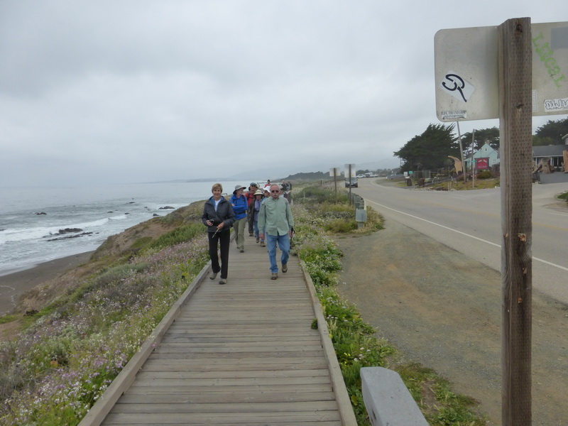 on the boardwalk