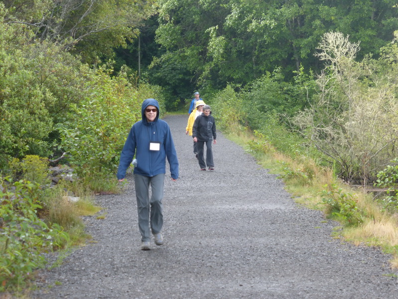 headed down the trail